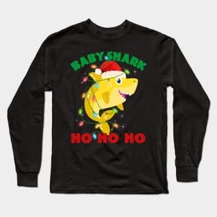 Baby Shark Ho Ho Ho Christmas Long Sleeve T-Shirt